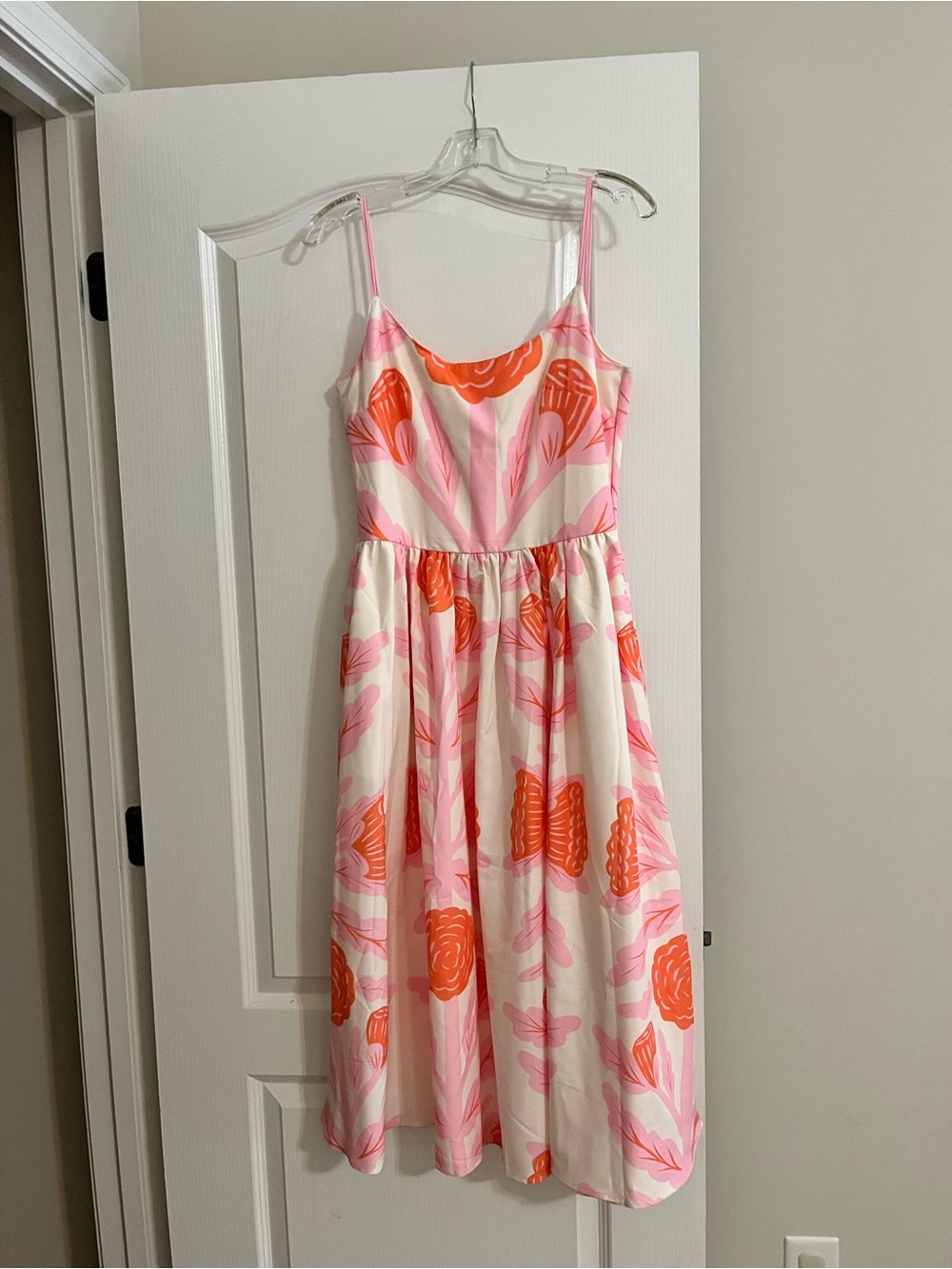 Girls' Pink and Orange Floral Sundress